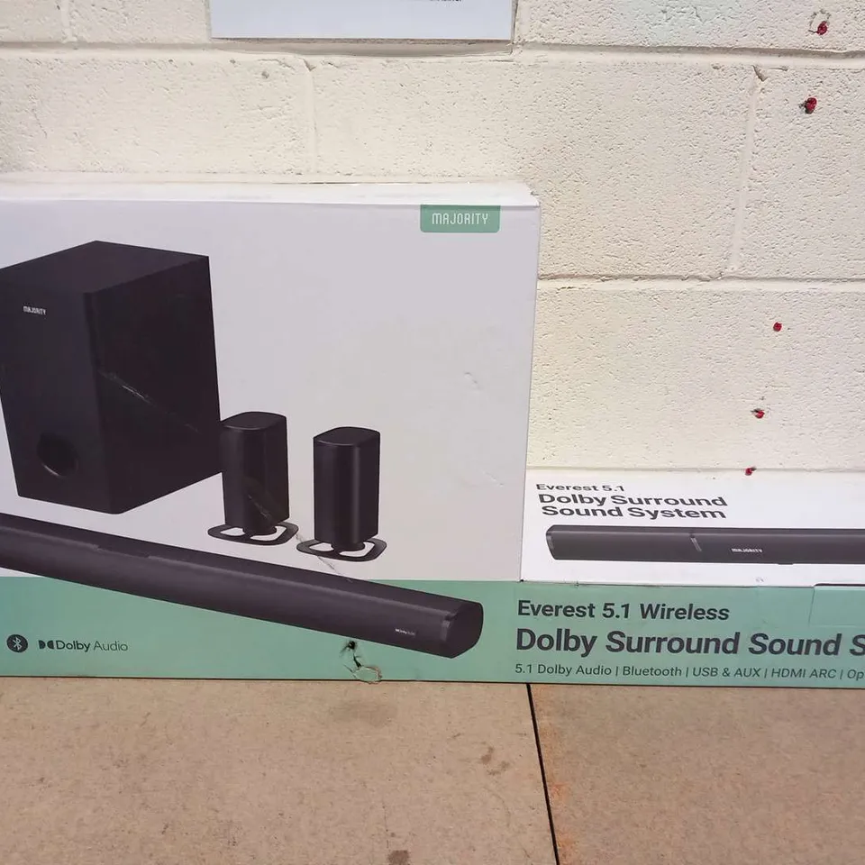 BRAND NEW BOXED MAJORITY EVEREST 5.1 DOLBY SURROUND SOUND SYSTEM