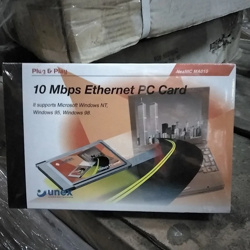 PALLET OF PLUG & PLAY 10 MBPS ETHERNET PC CARDS 