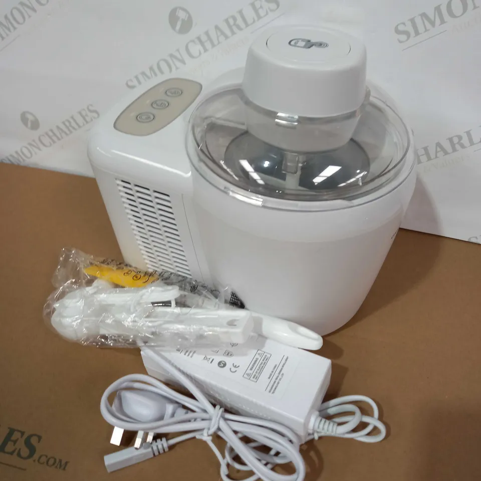 COOKS ESSENTIALS ICE CREAM MAKER - WHITE