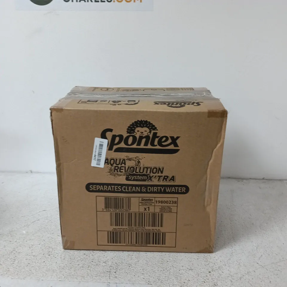 SPONTEX AQUA REVOLUTION SYSTEM XTRA CLEANING BOX – SEPERATES CLEAN & DIRTY WATER