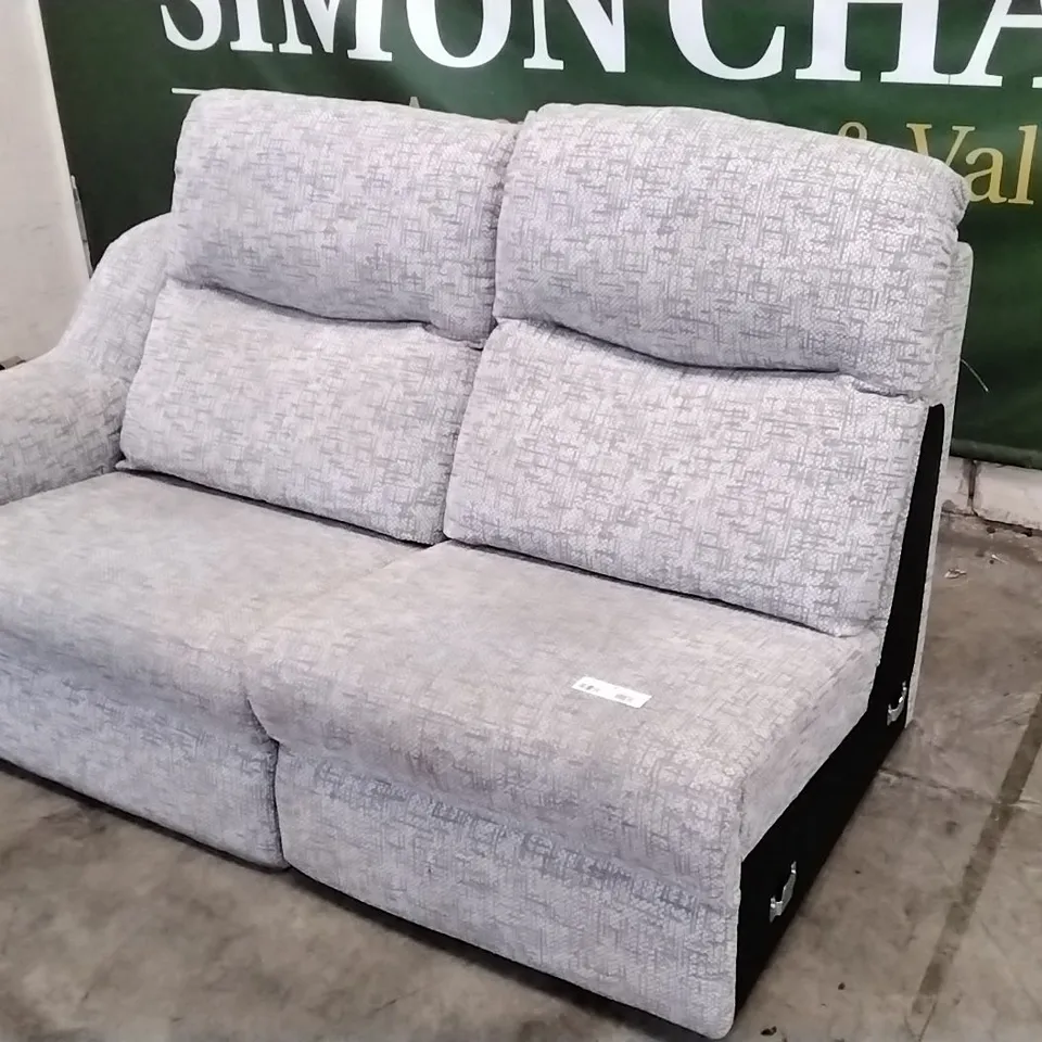 QUALITY BRITISH DESIGNED & MANUFACTURED G PLAN 2 FIRTH LARGE SOFA UNITS REMCO LIGHT GREY FABRIC