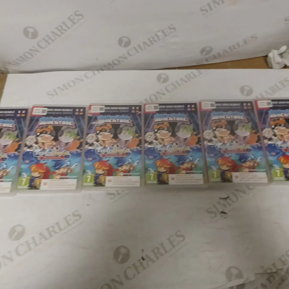 LOT OF 6 EMPTY CASES FOR INDIE GEMS BUNDLE NINTENDO PUZZLE CROSS ADVENTURE AND PICTOQUEST 