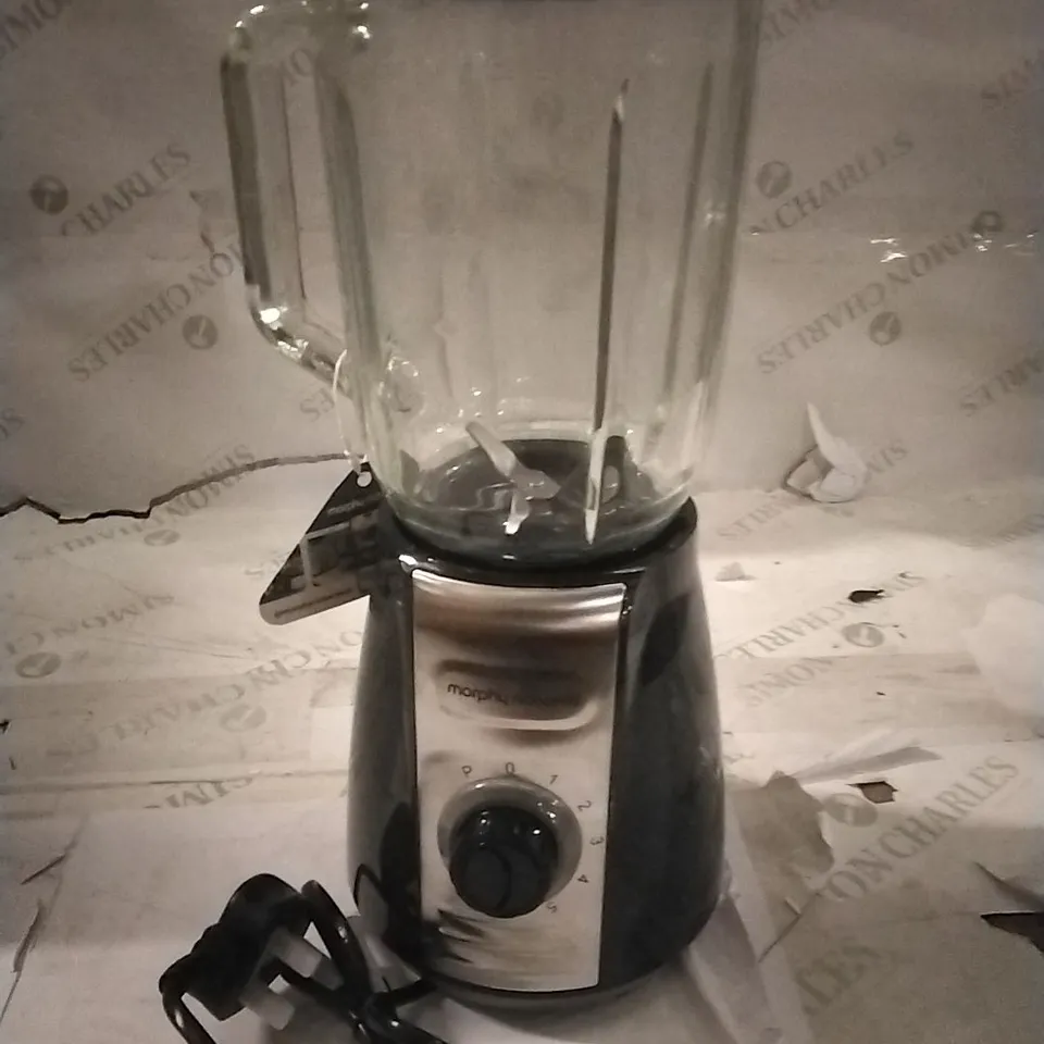 BOXED MORPHY RICHARDS GLASS TABLE BLENDER 