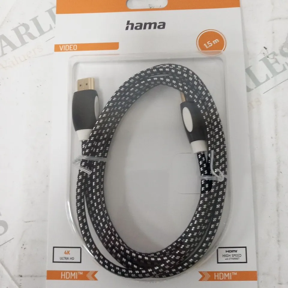 BOX OF APPROXIMATELY 24 BRAND NEW BOXED HAMA HIGH SPEED HDMI CABLE WITH ETHERNET 1.5M