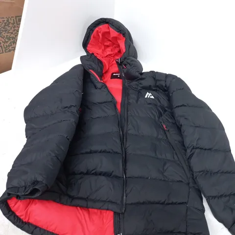 MONTIREX PUFFER JACKET – BLACK WITH RED INTERIOR, SIZE M (MEN'S)