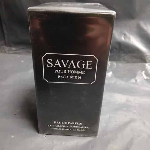 BOXED AND SEALED EBC COLLECTION SAVAGE POUR HOMME FOR MEN EAU DE PARFUM 100ML