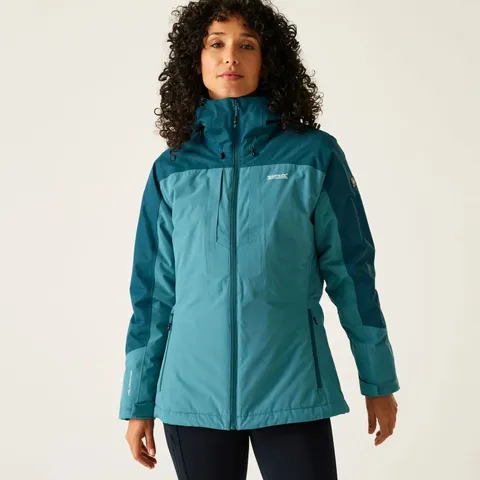 BRAND NEW REGATTA WOMENS MALDEINE INSULATED WATERPROOF JACKET IN STORM BLUE/MOROCCAN BLUE SIZE UK 14