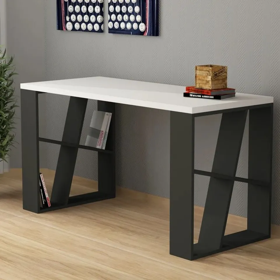 MIRANDA DESK FRAME IN ANTHRACITE - 1 BOX