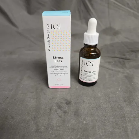 BOXED GEEK & GORGEOUS 101 STRESS LESS SERUM 30ML