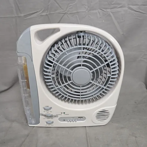 RECHARGEABLE 6-IN-1 FAN WITH LED LIGHT