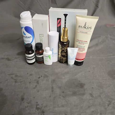 APPROXIMATEY 20 HEALTH AND BEAUTY PRODUCTS TO INCLUDE - CETRABEN MOISTURISING CREAM - AESOP CONDITIONER - CERAVE HYDRATING CLEANSER - ETC