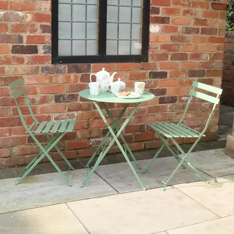 BOXED PADSTOW OUTDOOR BISTRO SET - OLIVE (1 BOX)