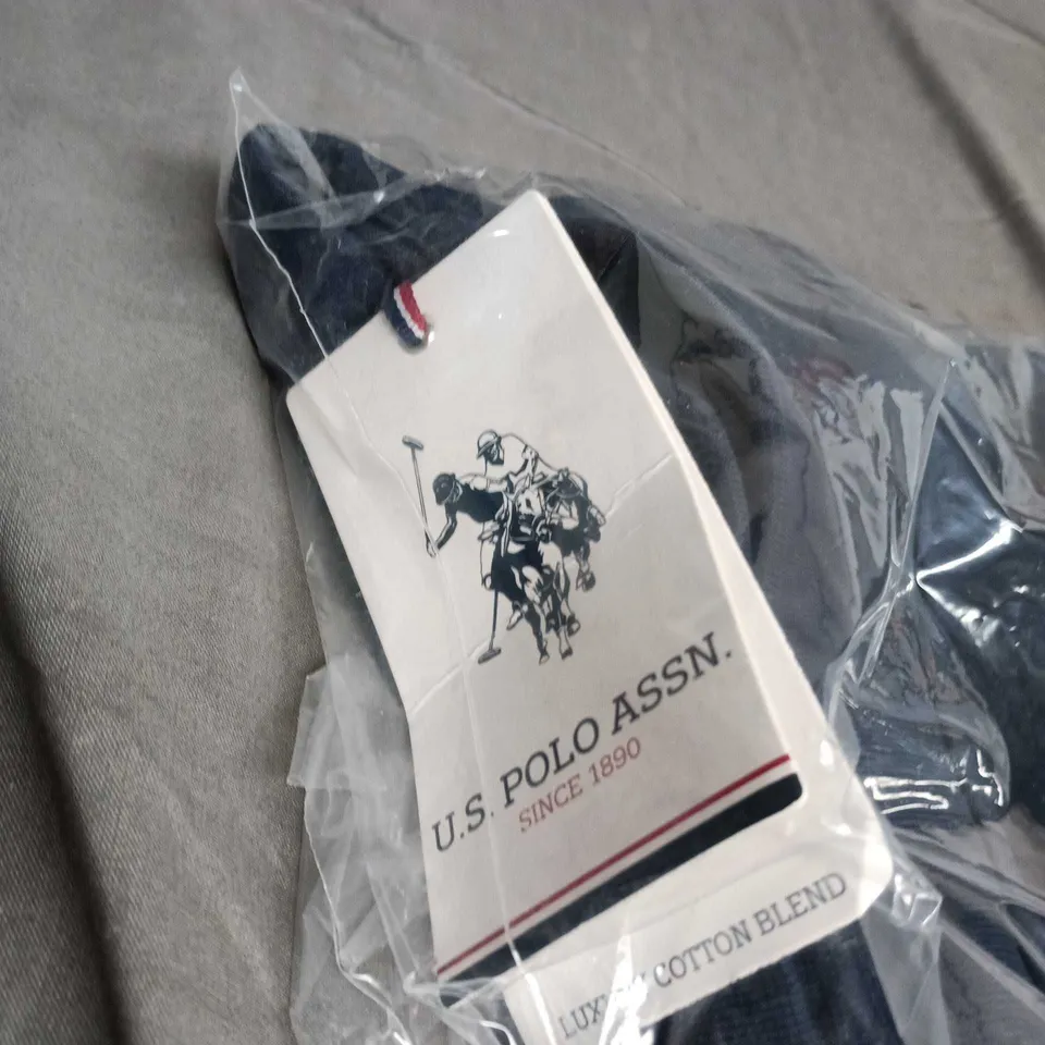 U.S. POLO ASSN NAVY PEONY COTTON-BLEND SWEATER – MEN’S XL (MUP3769)
