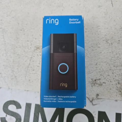 RING BATTERY DOORBELL – BOXED