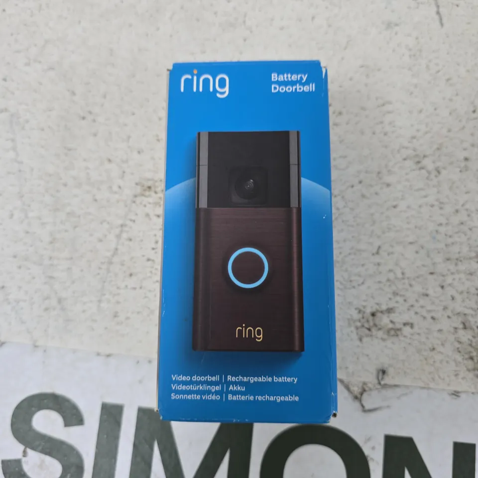 RING BATTERY DOORBELL – BOXED