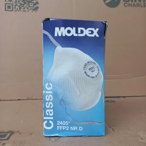 MOLDEX CLASSIC 2405+ FFP2 NR D RESPIRATOR MASK – BOX OF APPROXIMATELY 20 MASKS