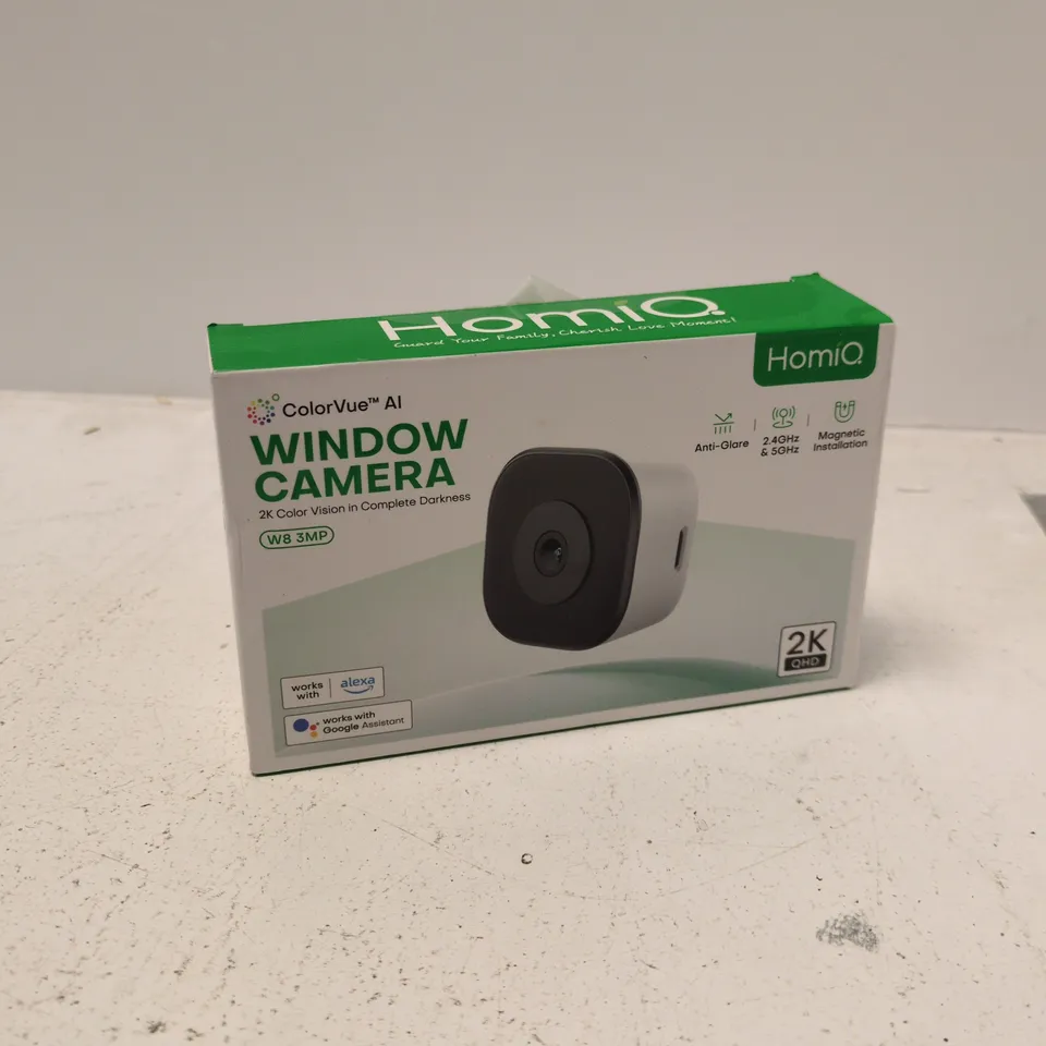 HOMIQ WINDOW CAMERA – MAGNETIC, 2K QHD (MODEL W8)