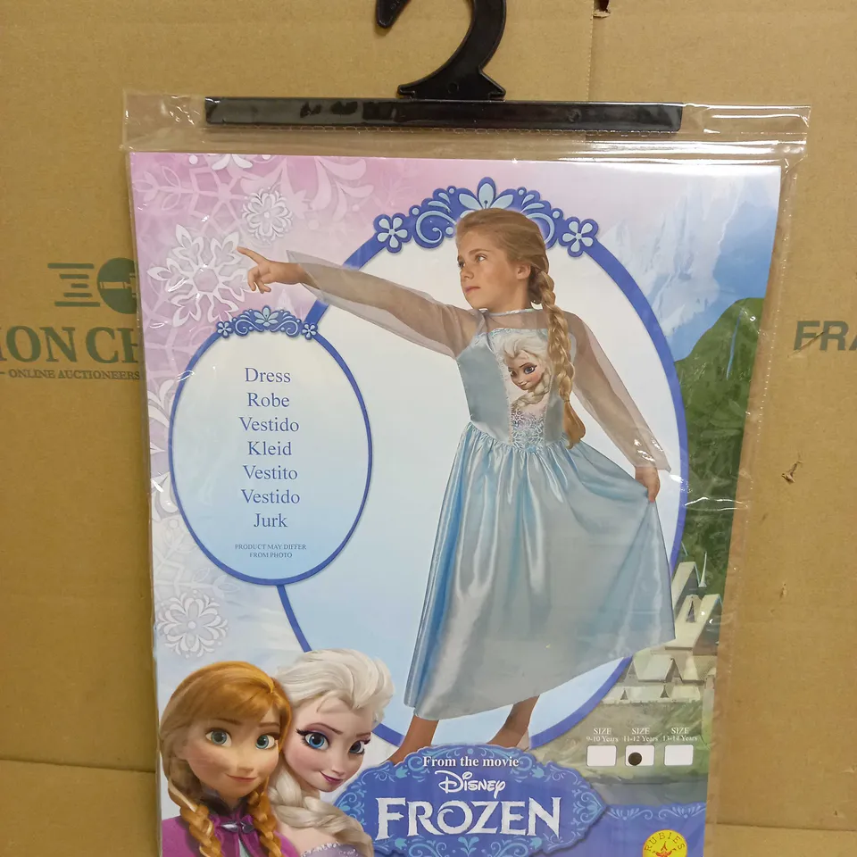 BOX OF APPROX 12 DISNEY FROZEN ELSA CLASSIC DRESS - SIZE 11-12	