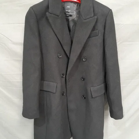 MNG BLACK SMART WOOL BLEND JACKET - EUR XL