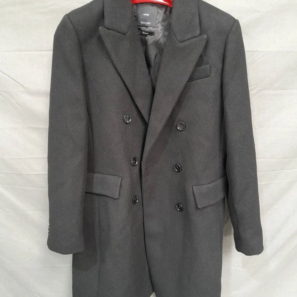 MNG BLACK SMART WOOL BLEND JACKET - EUR XL