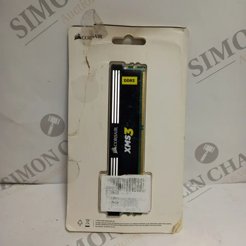 CORSAIR XMS3 DDR3 RAM STICK - 2GB