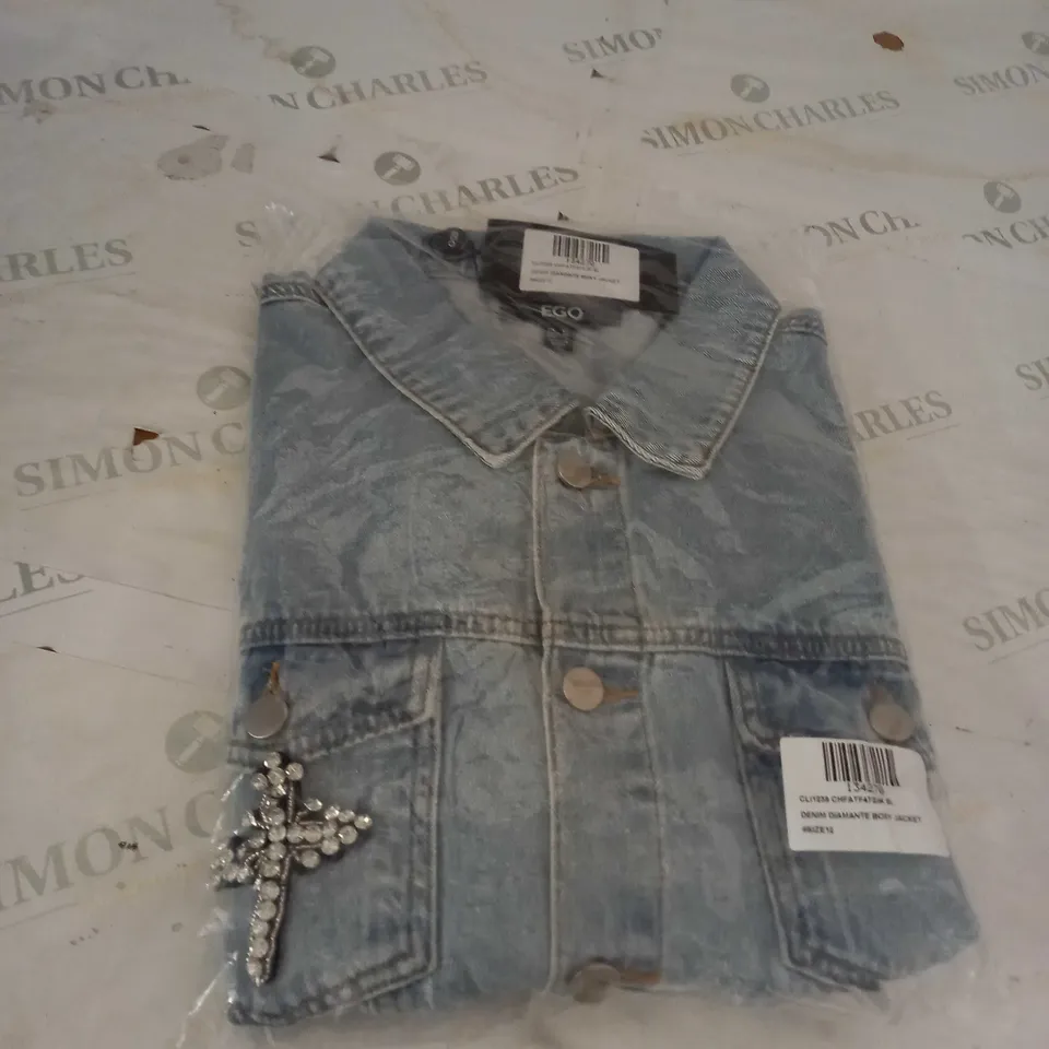 EGO DENIM JACKET SIZE 12 