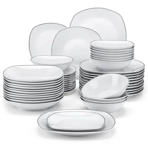 BOXED 48 PIECE DINNERWARE SET, SERVICE FOR 12 (2 BOXES)