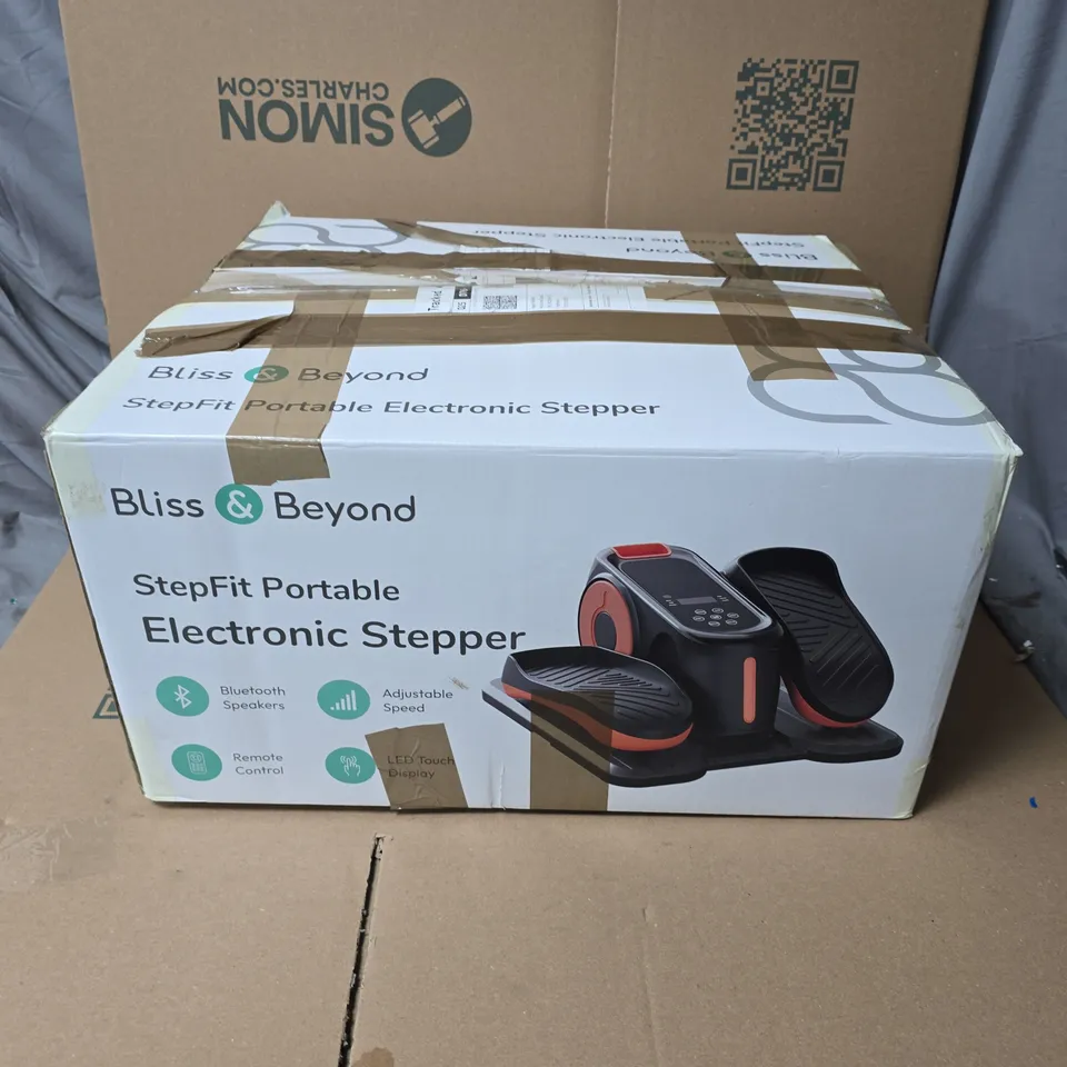 BLISS & BEYOND STEPFIT PORTABLE ELECTRONIC STEPPER – ORIGINAL BOX INCLUDED