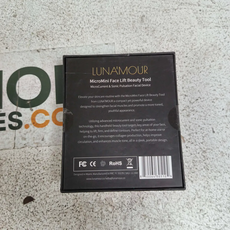 LUNAMOUR MICROMINI FACE LIFT BEAUTY TOOL – MICROCURRENT & SONIC PULSATION FACIAL DEVICE 