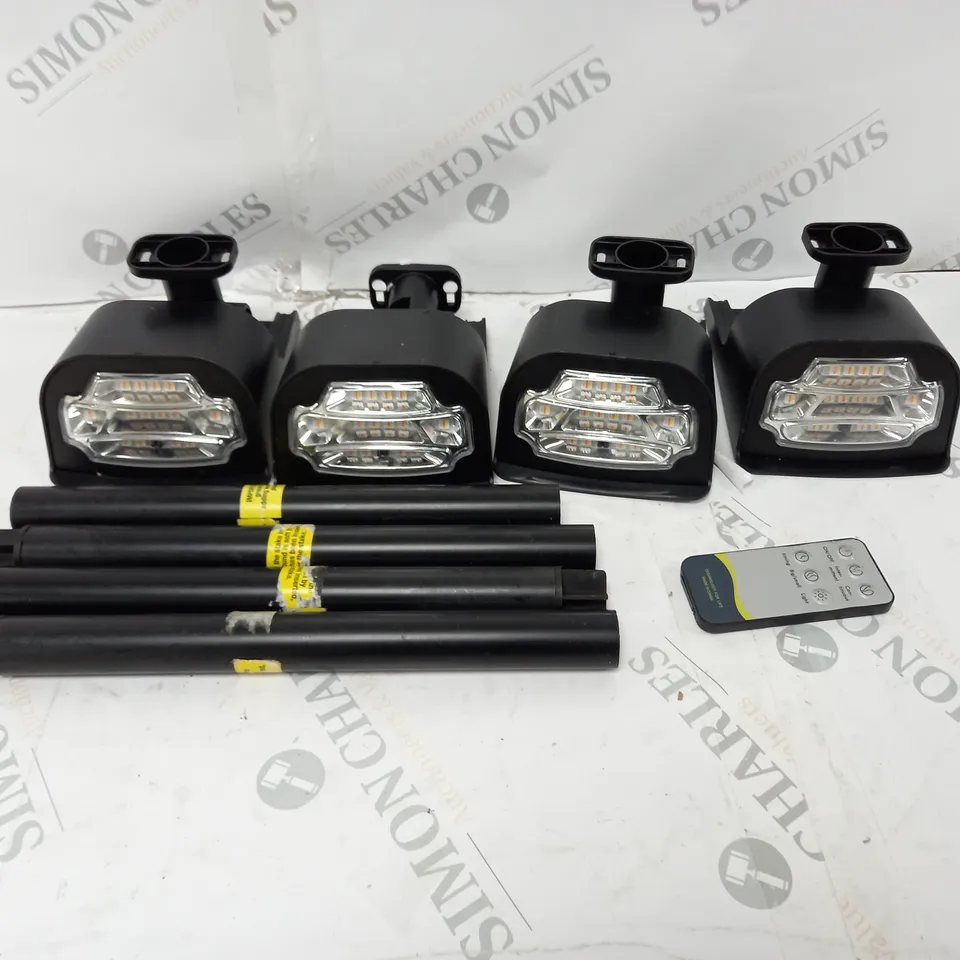 BELL & HOWELL SET OF 4 BIONIC COLOR BURST SOLAR POWERED LIGHTS