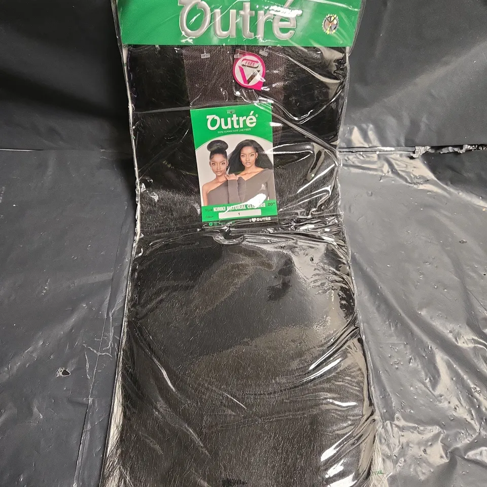 OUTRE KINKY NATURAL CLOSURE WIG - SHADE 1 - 20"