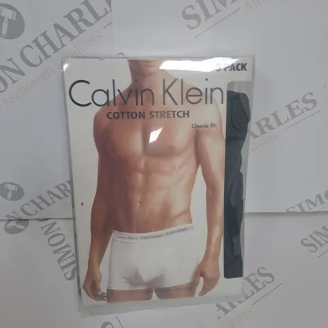 CALVIN KLEIN PACK OF 3 LOW RISE TRUNKS SIZE M