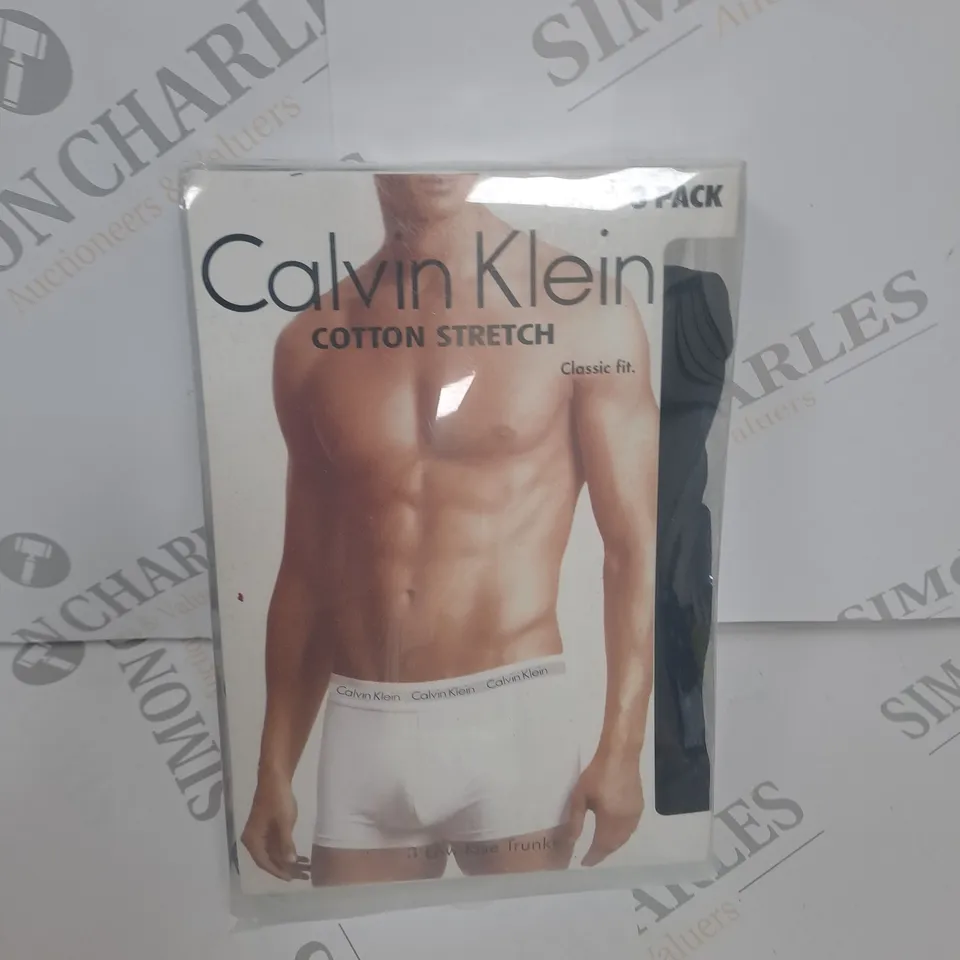 CALVIN KLEIN PACK OF 3 LOW RISE TRUNKS SIZE M
