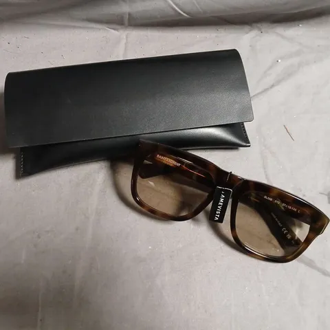 SAINT LAURENT SUNGLASSES WITH BLACK LEATHER CASE