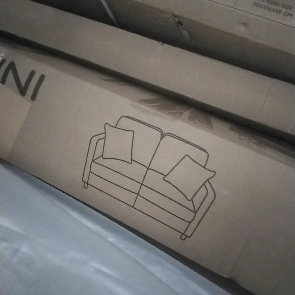 BOXED DARK GRAY SOFA