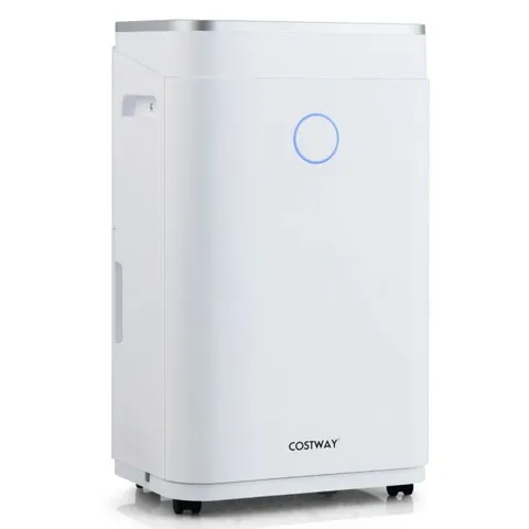 BOXED COSTWAY 20L/DAY DEHUMIDIFIER WITH CONTINUOUS DRYING AUTO MODE AND 24H TIMER - WHITE