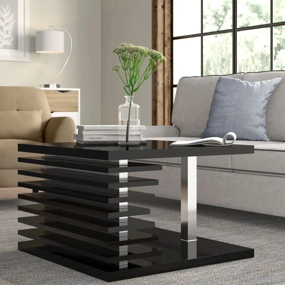 BOXED LINNEY FLOOR SHELF COFFEE TABLE (1 BOX)