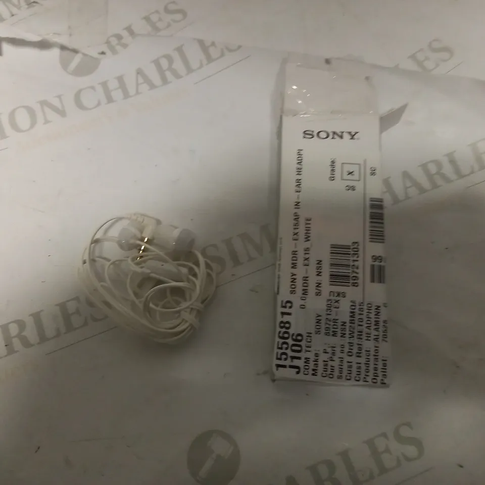 SONY MDR EX15AP IN EAR BUDS 