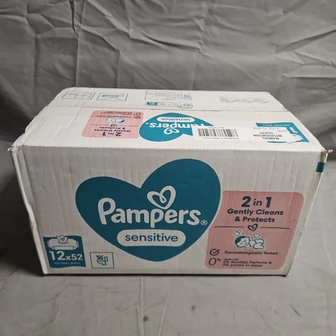PAMPERS SENSITIVE BABY WIPES - 12X52