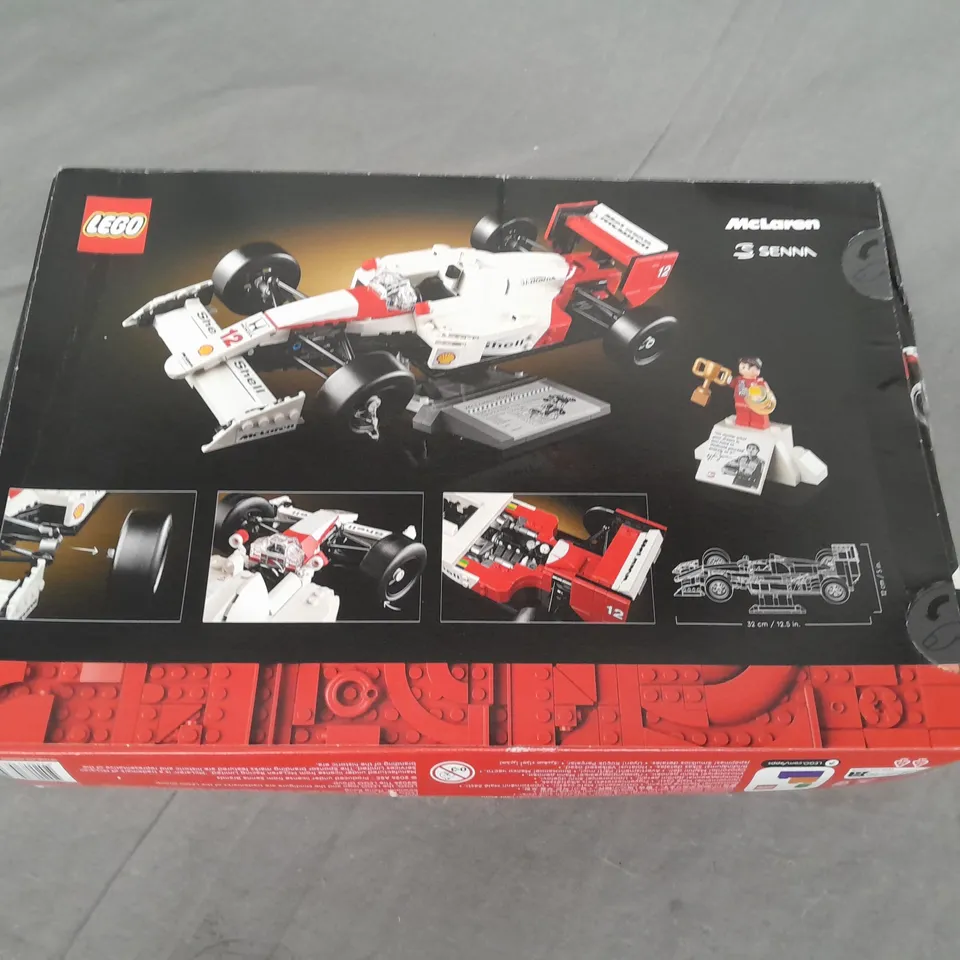 BOXED LEGO ICONS MCLAREN MP4 AND AYRTON SENNA