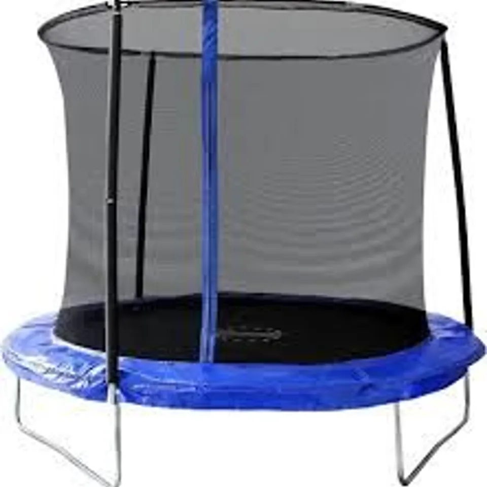 BOXED SPORTSPOWER 8FT BOUNCE PRO TRAMPOLINE BLUE  RRP £140