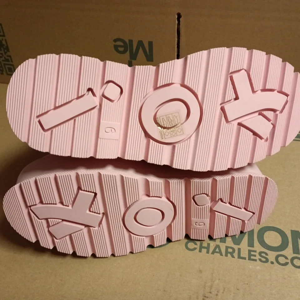 BOXED KOI FAMILY PASTEL PINK PLATFORM BOOTS - UK6