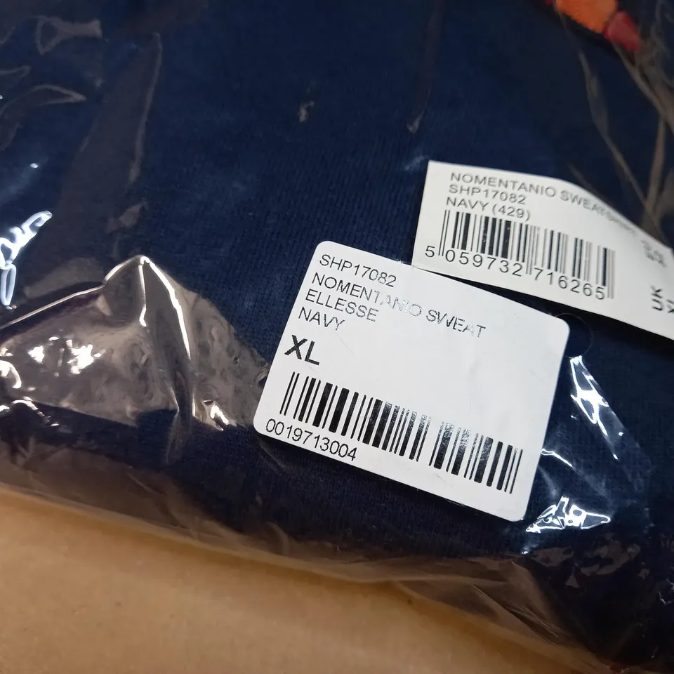PACKAGED ELLESE NAVY/LOGO SWEATSHIRT - XL