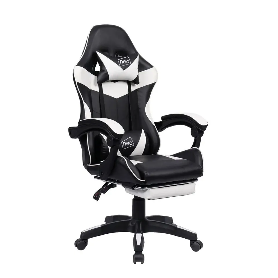 BOXED SIT BETTER WORK HARDER GAMING LOUNGER IN WHITE