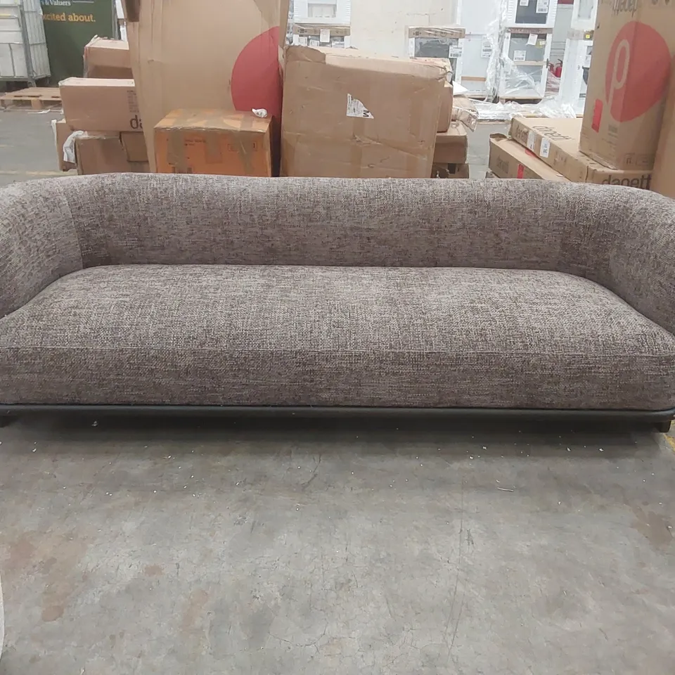 QUALITY DANETTI FLORENCE MOCHA CHUNKY WEAVE 3 SEATER SOFA
