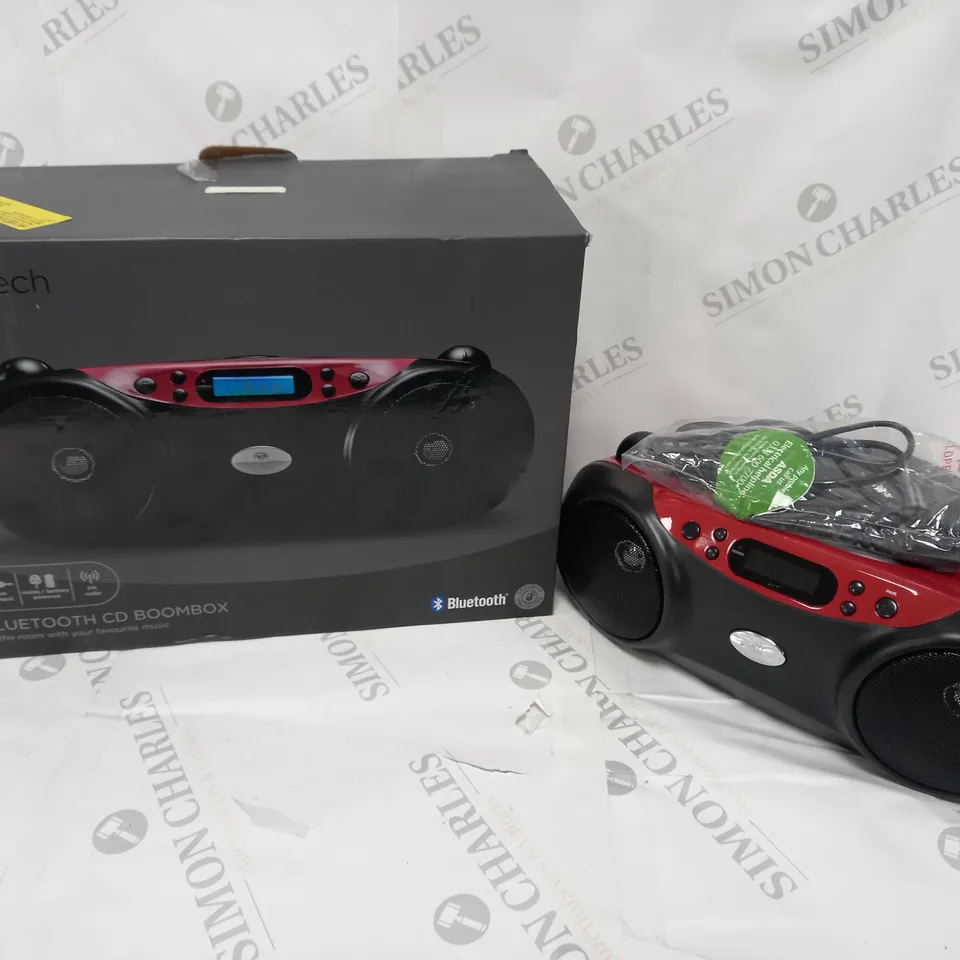BOXED BLUETOOTH CD BOOMBOX