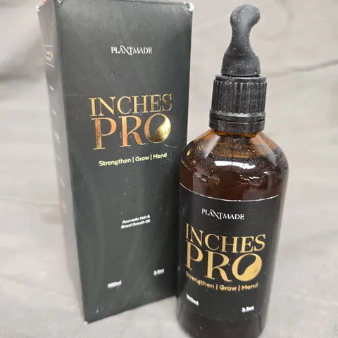 BOXED PLANTMADE INCHES PRO HAIR AND BEARD ULTRA HIGH STRENGTH GROWTH OIL 100ML