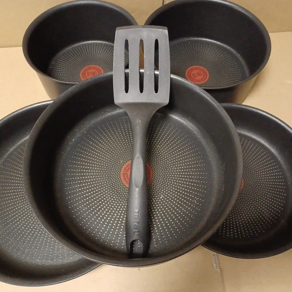 TEFAL INGENIO DAILY CHEF ON POTS & PANS SET, NON-STICK, INDUCTION, GREY