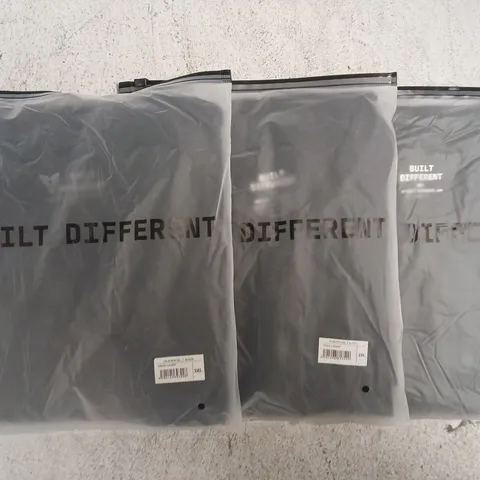 SET OF APPROXIMATELY 10 ASSORTED BUILT DIFFERENT T-SHIRTS/SHIRTS IN VARIOUS COLOURS AND SIZES