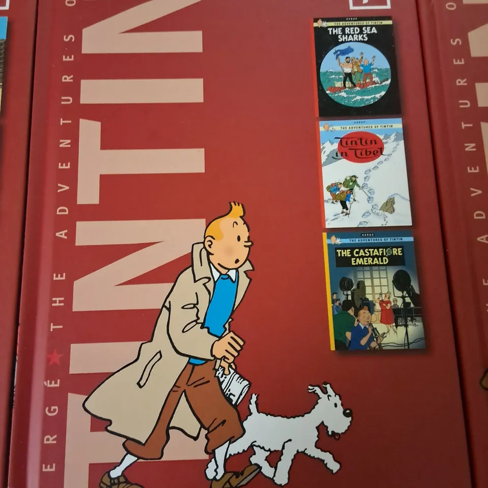 LOT OF 8 THE ADVENTURES OF TIN TIN GRAPHIC NOVELS - VOLUMES 1/8